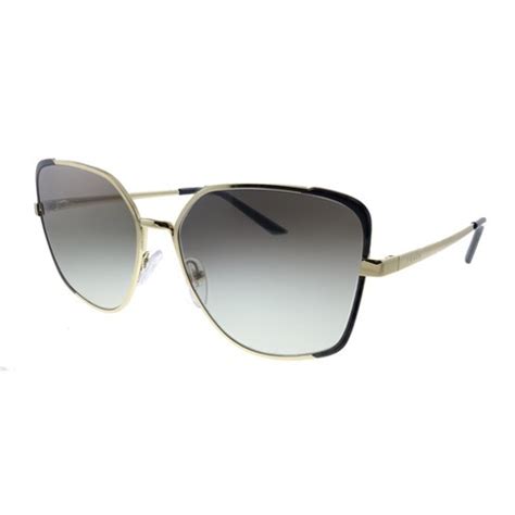 prada pr 60xs|Prada PR 60XS AAV0A7 Pale Gold Black Metal Butterfly .